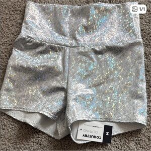 *NWT* Rave Shorts Women's Silver Shorts